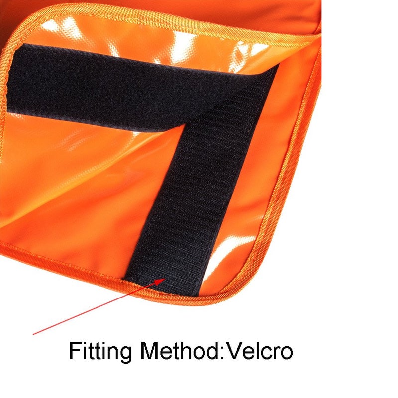 Comily Plus+ Off Road Recovery Winch Weight Bag,Safety Strong Durable PVC Winch Rope Dampener Blanket with Pocket-Light Orange Color - Image 5